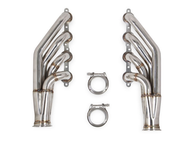 FLOWTECH LS Turbo Headers, Up & Forward, Natural Finish, 1-3/4" x 3"