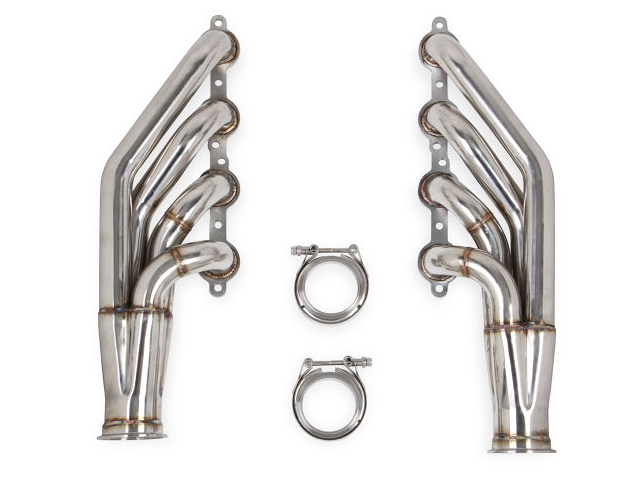 FLOWTECH LS Turbo Headers, Up & Forward, Natural Finish, 1-7/8" x 3"