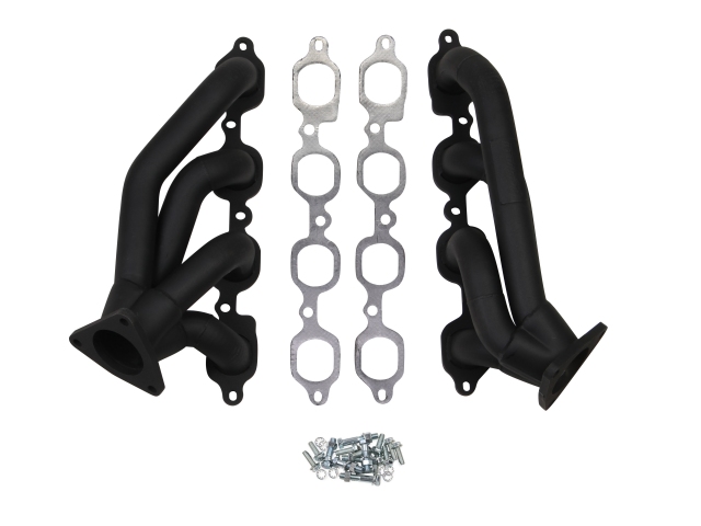 FLOWTECH Shorty Headers, 1-5/8", Black Painted Finish (2014-2015 GM Truck & SUV LS)
