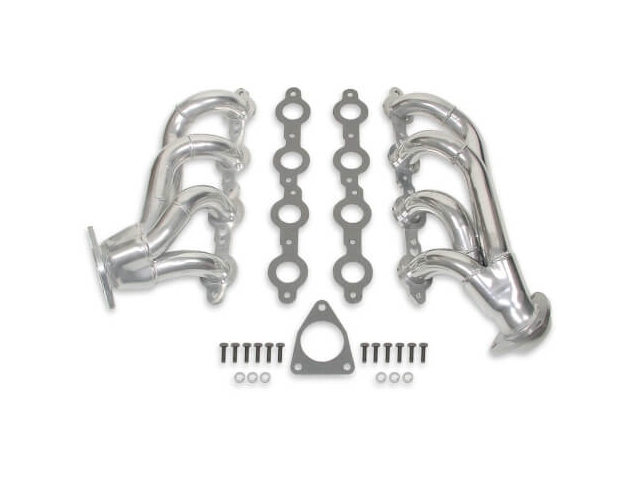 FLOWTECH Shorty Headers, 1-5/8", Silver Ceramic Coated - Click Image to Close