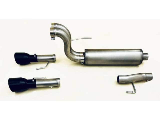 GIBSON BLACK ELITE SPLIT REAR Exhaust (2024 Ford F-150 5.0L COYOTE) - Click Image to Close
