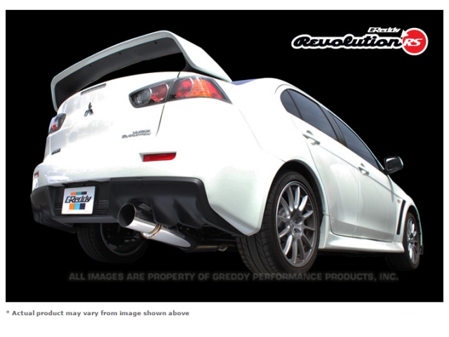 GReddy Revolution RS Cat-Back Exhaust (2008-2014 Lancer EVOLUTION X) - Click Image to Close