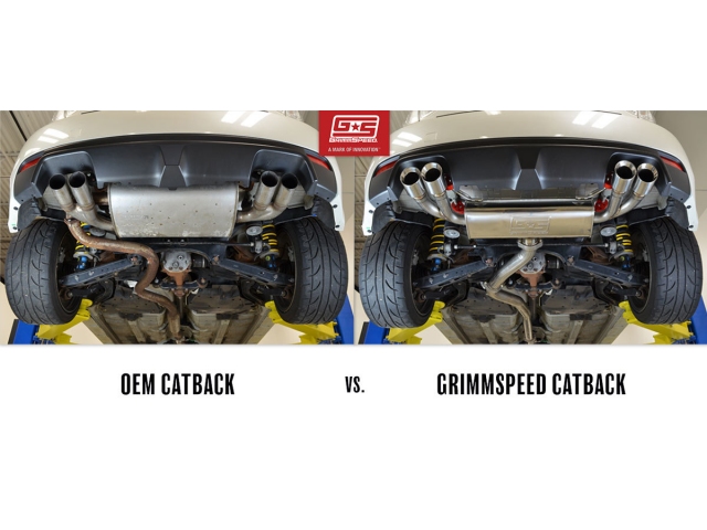 GrimmSpeed Cat-Back Exhaust, Resonated (2011-2014 Impreza WRX & 2008-2014 Impreza WRX STi)