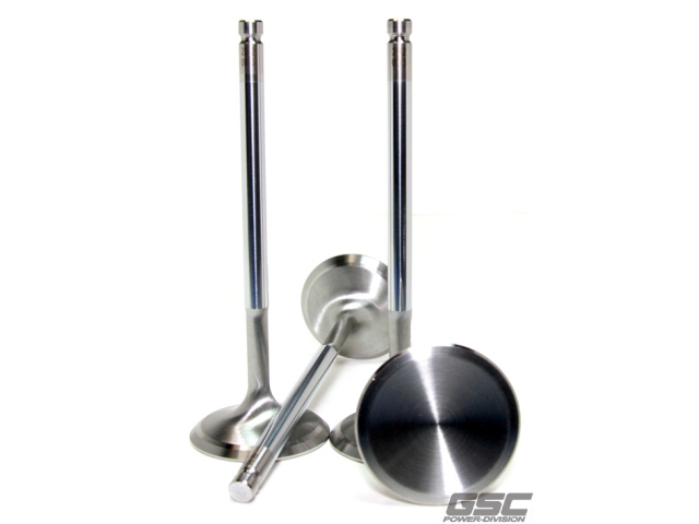 GSC POWER-DIVISION Stainless Steel Exhaust Valves [HEAD DIAMETER 32.0MM | TOTAL LENGTH 104.37MM | STEM DIAMETER 6.0MM] (SUBARU EJ20 & EJ257)