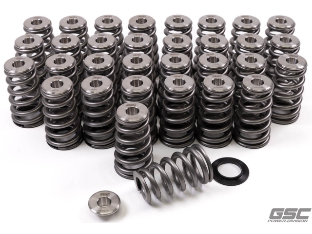 GSC POWER-DIVISION High Pressure Ovate Conical Spring Kit [Setup Ovate Conical | Coil Bind (in) 0.960 | Install Height (in) 1.536 | Seat Pressure (lbs) 124 | Open Pressure 299 lbs @ 1.006 | Maximum Valve Lift (in) 0.530] (2011-2017 FORD 5.0L COYOTE)