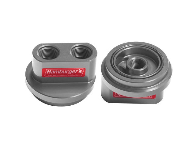 Hamburger's Oil Filter Bypass Adapter, Spin-On [NIPPLE SIZE 22MM-1.5 | I.D. 2-1/2" | O.D. 2-3/4"] (FORD 4.6L, 5.4L & 5.0L COYOTE) - Click Image to Close