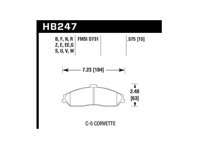 HAWK HT-10 (HIGH TORQUE) Brake Pads, Front