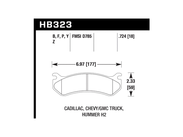 HAWK PC (PERFORMANCE CERAMIC) Brake Pads, Front & Rear - Click Image to Close