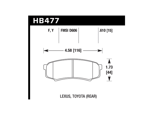 HAWK LTS (LIGHT TRUCK & SUV) Brake Pads, Rear - Click Image to Close