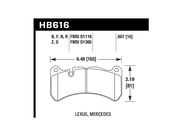 HAWK HP (HIGH PERFORMANCE) Plus Brake Pads, Front - Click Image to Close