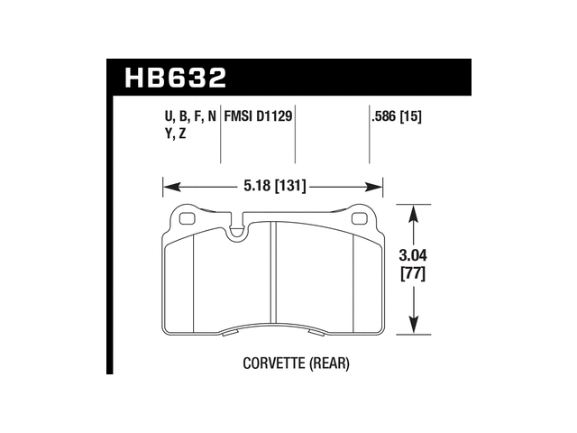 HAWK DTC-70 (DYNAMIC TORQUE CONTROL) Brake Pads, Rear - Click Image to Close