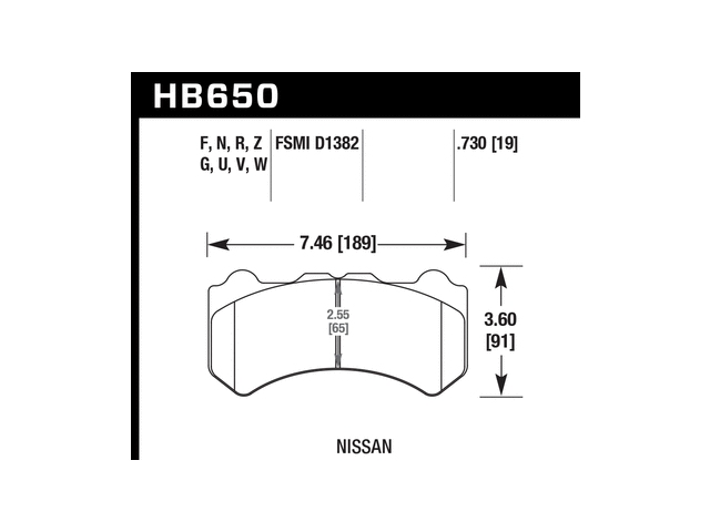 HAWK DTC-30 (DYNAMIC TORQUE CONTROL) Brake Pads, Front (2009-2018 Nissan GT-R)