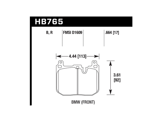 HAWK DTC-30 (DYNAMIC TORQUE CONTROL) Brake Pads, Front - Click Image to Close