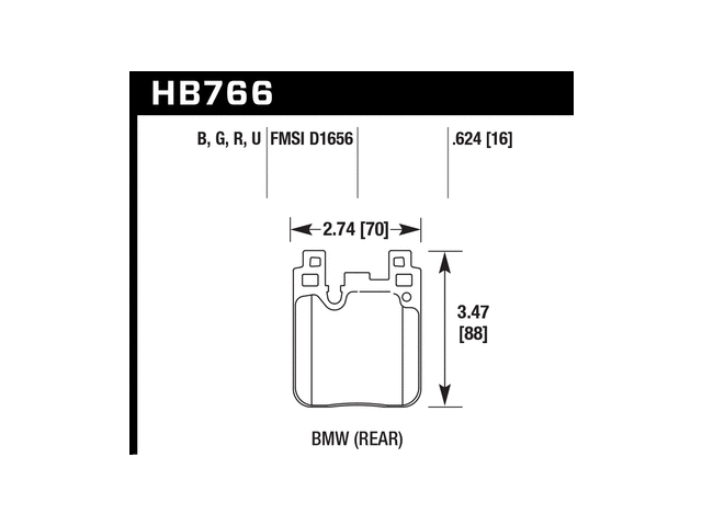 HAWK DTC-70 (DYNAMIC TORQUE CONTROL) Brake Pads, Rear - Click Image to Close