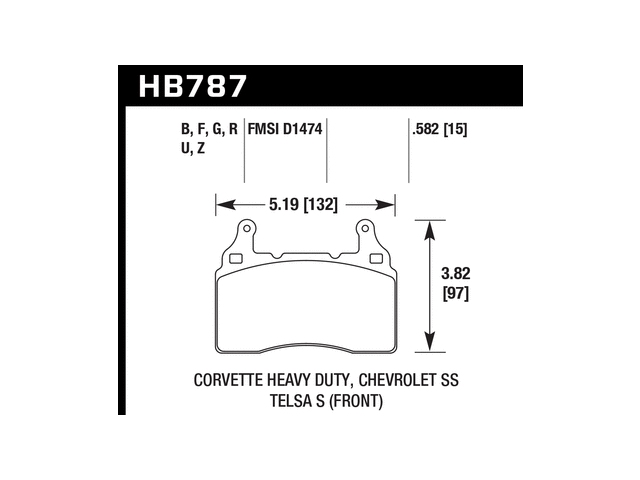 HAWK DTC-60 (DYNAMIC TORQUE CONTROL) Brake Pads, Front - Click Image to Close