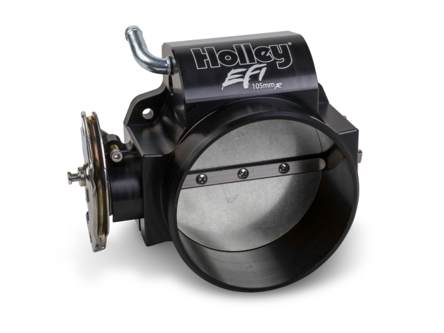 Holley EFI LS 105mm Throttle Body w/ Cable Drive, Black Anodized