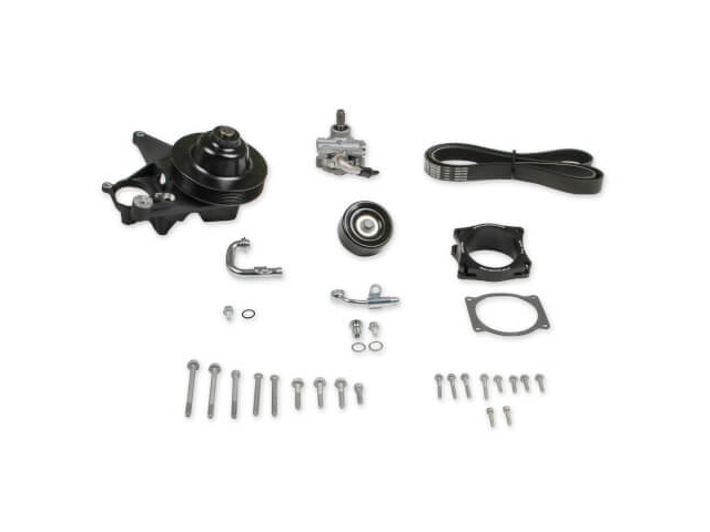 Holley Power Steering Add-On System, Black (GM LT4) - Click Image to Close