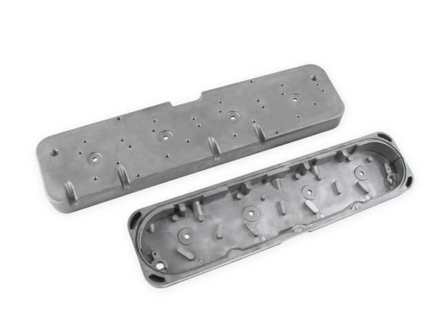 Holley Valve Cover Adapter Plates, Natural Finish (GM LS) - Click Image to Close