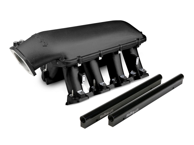 Holley LS Hi-Ram EFI Manifold, Black Creamic Coated (GM LS1, LS6 & LS2)