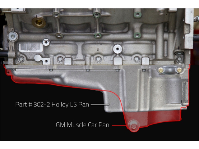 Holley GM LS Retro-Fit Engine Oil Pan (1955-1987 GM LS) - Click Image to Close