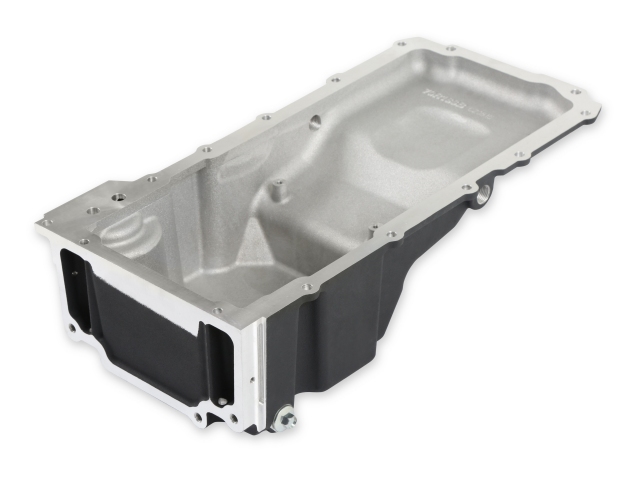 Holley GM LS Retro-Fit Engine Oil Pan, Black (1955-1987 GM LS) - Click Image to Close