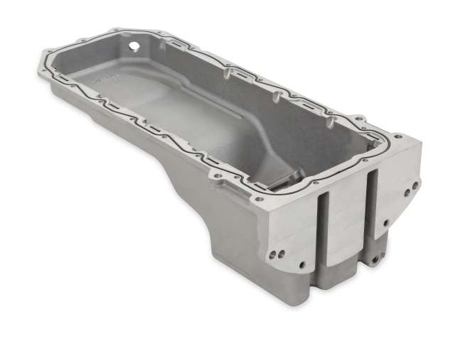 Holley Non-VVT Rear Sump Oil Pan, Natural Cast (1972-1993 Dodge D-SERIES & 1987-2004 Dodge Dakota 6.2L Hellcat)