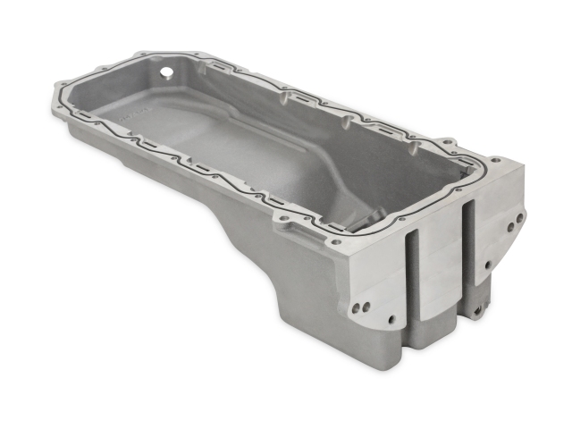 Holley VVT Rear Sump Oil Pan, Natural Cast (1972-1993 Dodge D-SERIES & 1987-2004 Dodge Dakota 6.2L Hellcat)