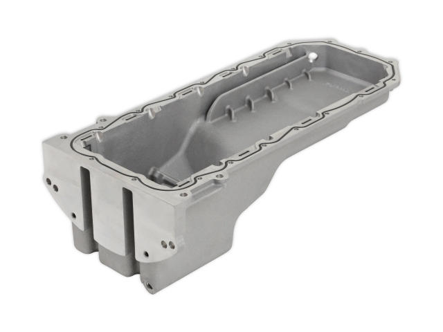 Holley VVT Rear Sump Oil Pan, Natural Cast (1972-1993 Dodge D-SERIES & 1987-2004 Dodge Dakota 6.2L Hellcat)