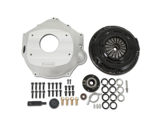 Holley Complete Transmission Installation Kit (GM LS 6-Bolt To TKX & TKO) - Click Image to Close