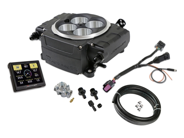 Holley EFI SNIPER 2 EFI Self-Tuning Upgrade Kit w/ Fuel Pressure Regulator, Black