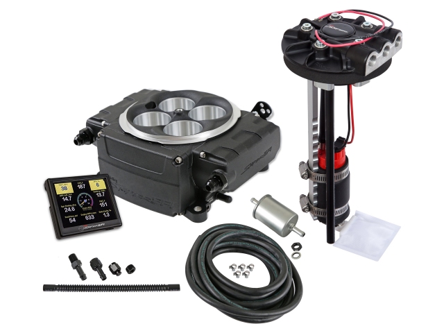 Holley EFI SNIPER 2 EFI Self-Tuning Kit w/ 3.5" Handheld & Universal Returnless Drop-In Module, Black