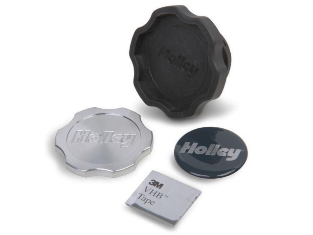 Holley LS Oil Fill Cap w/ Billet Center - Click Image to Close