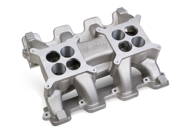 Holley LS Carbureted Manifold - 2x4 Mid-Rise Dual Plane (GM LS1, LS6 & LS2) - Click Image to Close