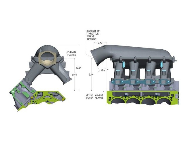 Holley Hi-Ram Modular 105mm Intake Manifold Kit (GM LT1)