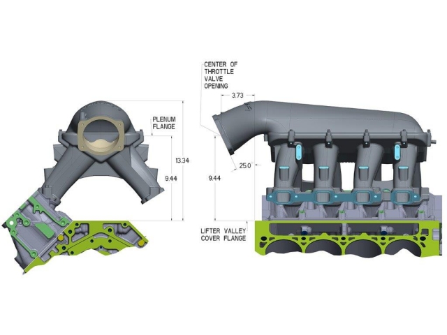 Holley Hi-Ram Modular 92mm Intake Manifold Kit (GM LT1)