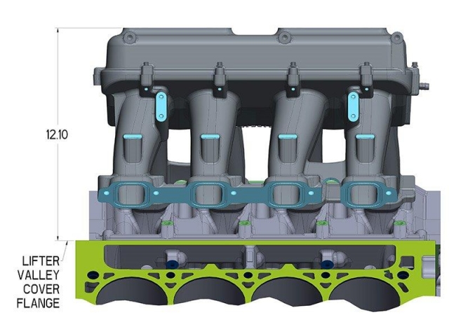 Holley Hi-Ram Lower Intake Manifold Kit (GM LT1) - Click Image to Close