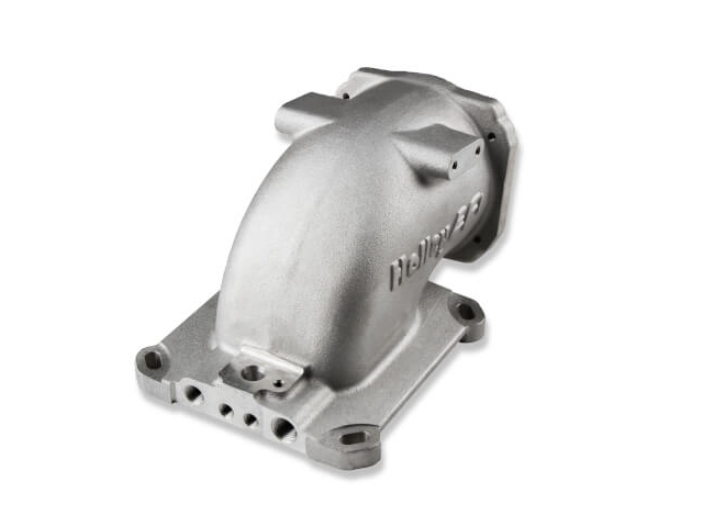 Holley EFI Throttle Body Intake Elbow, Silver (GM LS)