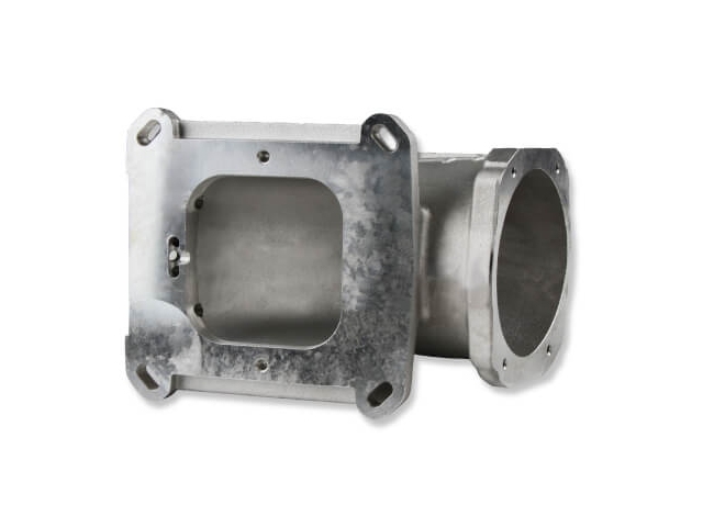 Holley EFI Throttle Body Intake Elbow, Silver (GM LS)