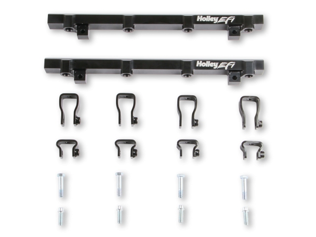 Holley EFI Base Manifold & Fuel Rail Kit, Black, 300-620 (GM LS1, LS6 & LS2)