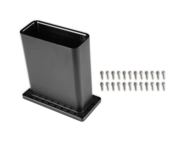 Holley EFI LO-RAM Billet Burst Panel Duct, Black Anodized Finish (GM LS)