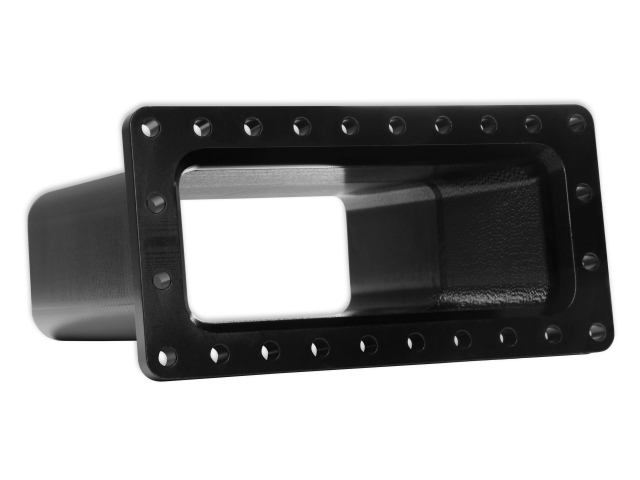 Holley EFI LO-RAM Billet Burst Panel Duct, Black Anodized Finish (GM LS) - Click Image to Close