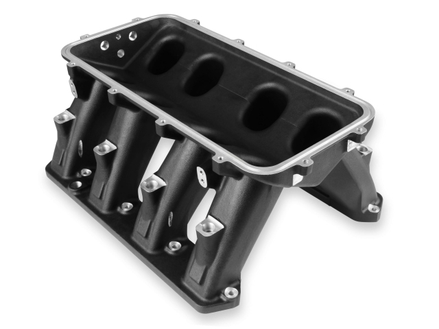 Holley EFI Hi-Ram EFI Manifold Base & Fuel Rails, Black Ceramic Coating (CHRYSLER 5.7L, 6.1L & 6.4L HEMI)