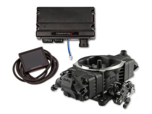 Holley EFI TERMINATOR X STEALTH 4150 Kit, Black Finish - Click Image to Close