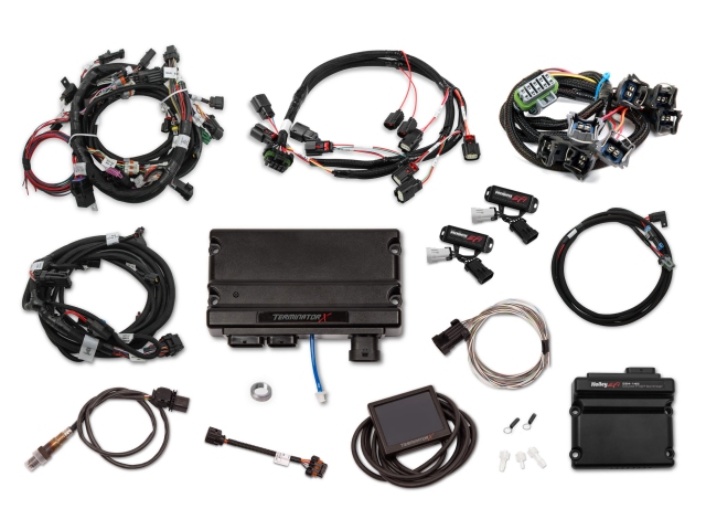 Holley EFI TERMINATOR X MPFI Kit w/ EV1 Injector Harness (2011-2012 FORD 5.0L COYOTE) - Click Image to Close
