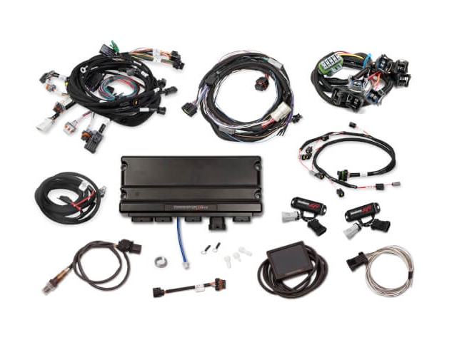 Holley EFI TERMINATOR X MAX MPFI Kit w/ EV1 Injector Harness & Transmission Control (FORD 2V MOD & 4R70W)