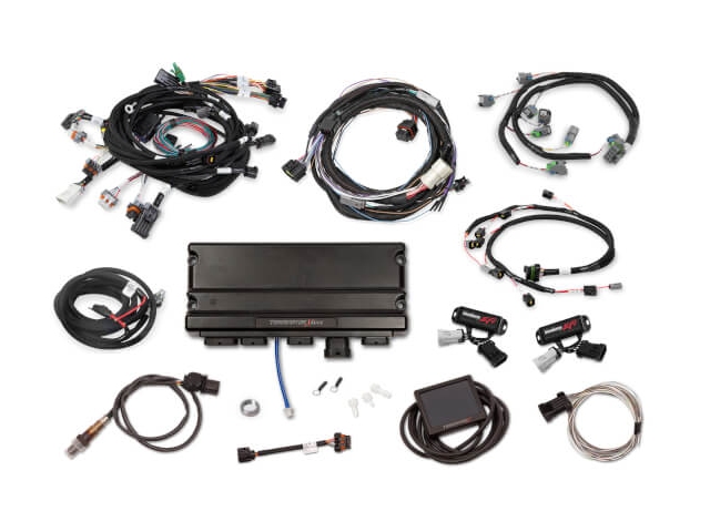 Holley EFI TERMINATOR X MAX MPFI Kit w/ EV6 Injector Harness & Transmission Control (FORD 2V MOD & 4R70W)