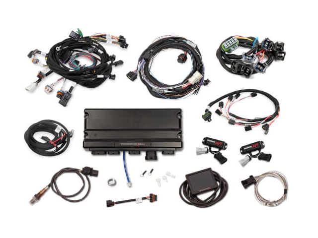 Holley EFI TERMINATOR X MAX MPFI Kit w/ EV1 Injector Harness & Transmission Control (FORD 4V MOD & 4R70W)