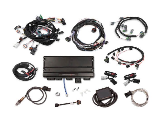 Holley EFI TERMINATOR X MAX MPFI Kit w/ EV6 Injector Harness & Transmission Control (FORD 4V MOD & 4R70W)