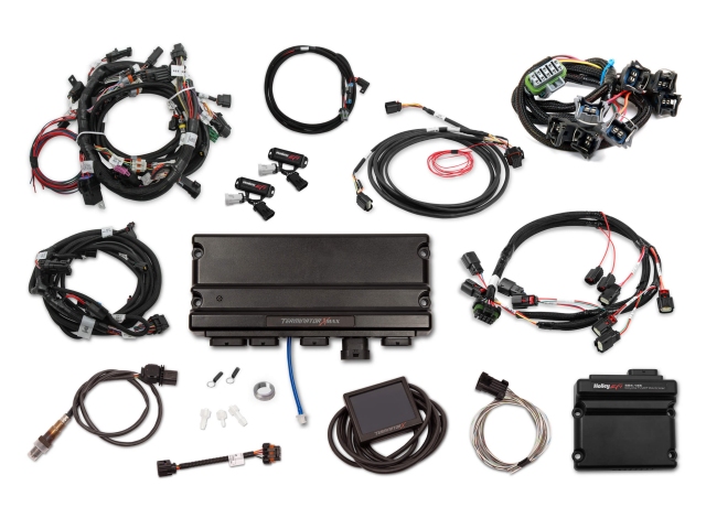 Holley EFI TERMINATOR X MAX MPFI Kit w/ EV1 Injector Harness & DBW Throttle Body Control (2011-2012 FORD 5.0L COYOTE)