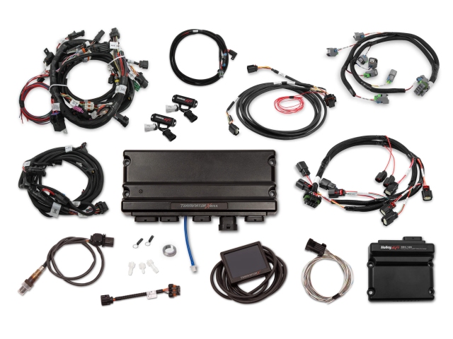 Holley EFI TERMINATOR X MAX MPFI Kit w/ EV6 Injector Harness & DBW Throttle Body Control (2011-2012 FORD 5.0L COYOTE)